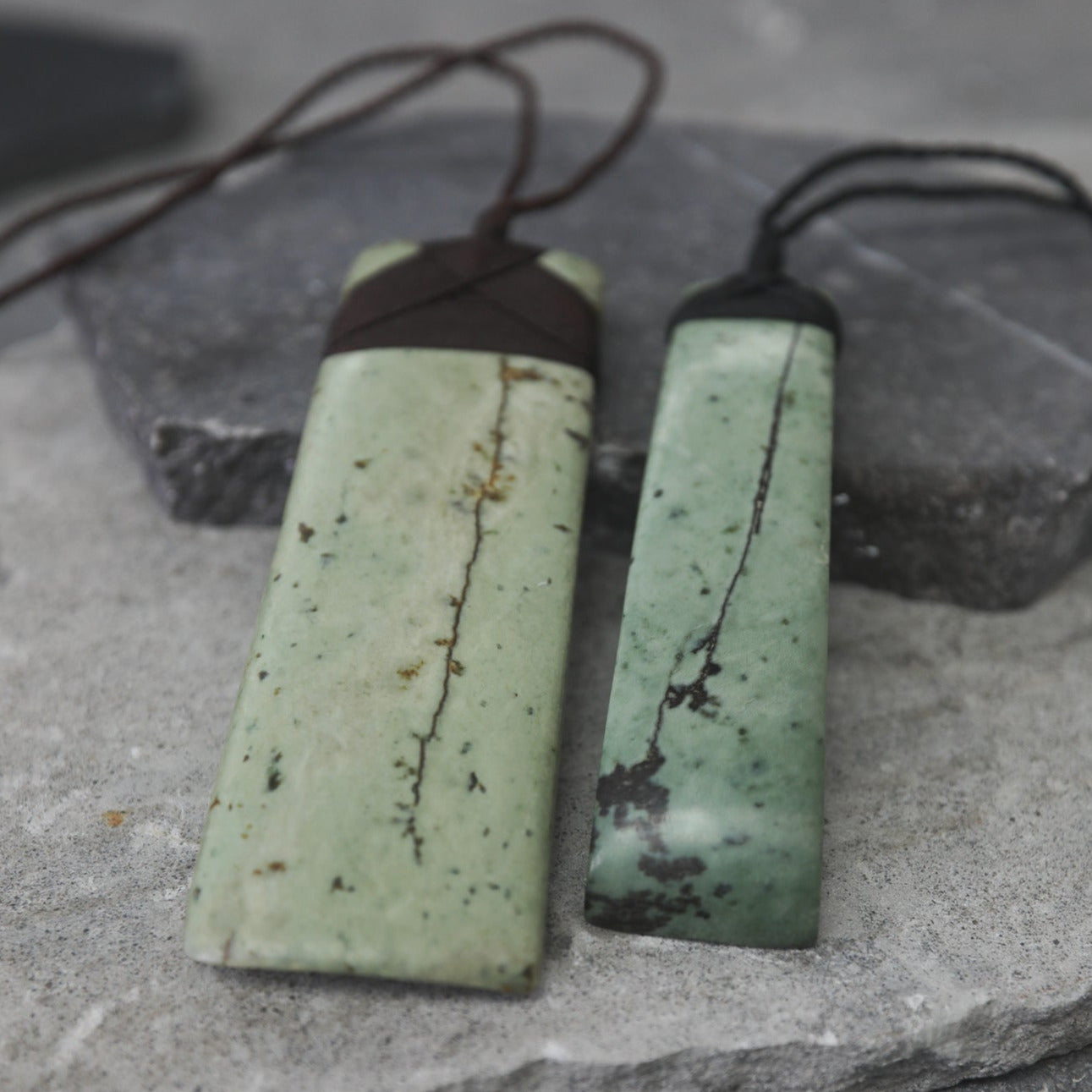 Hei Toki Pounamu Aotearoa New Zealnd Greenstone PAIR (2 of 2)