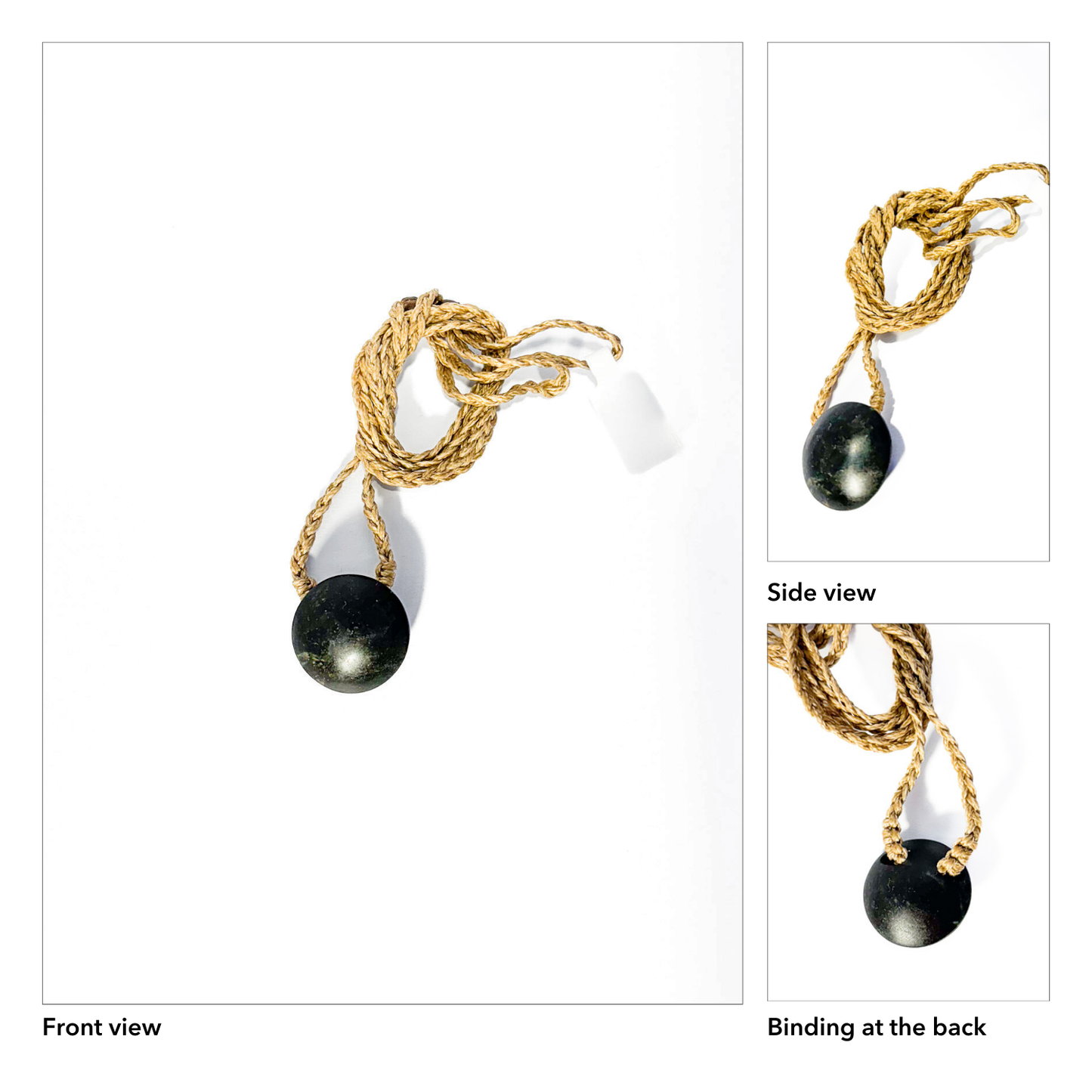 New Zealand Pounamu Marama Moon Pendant