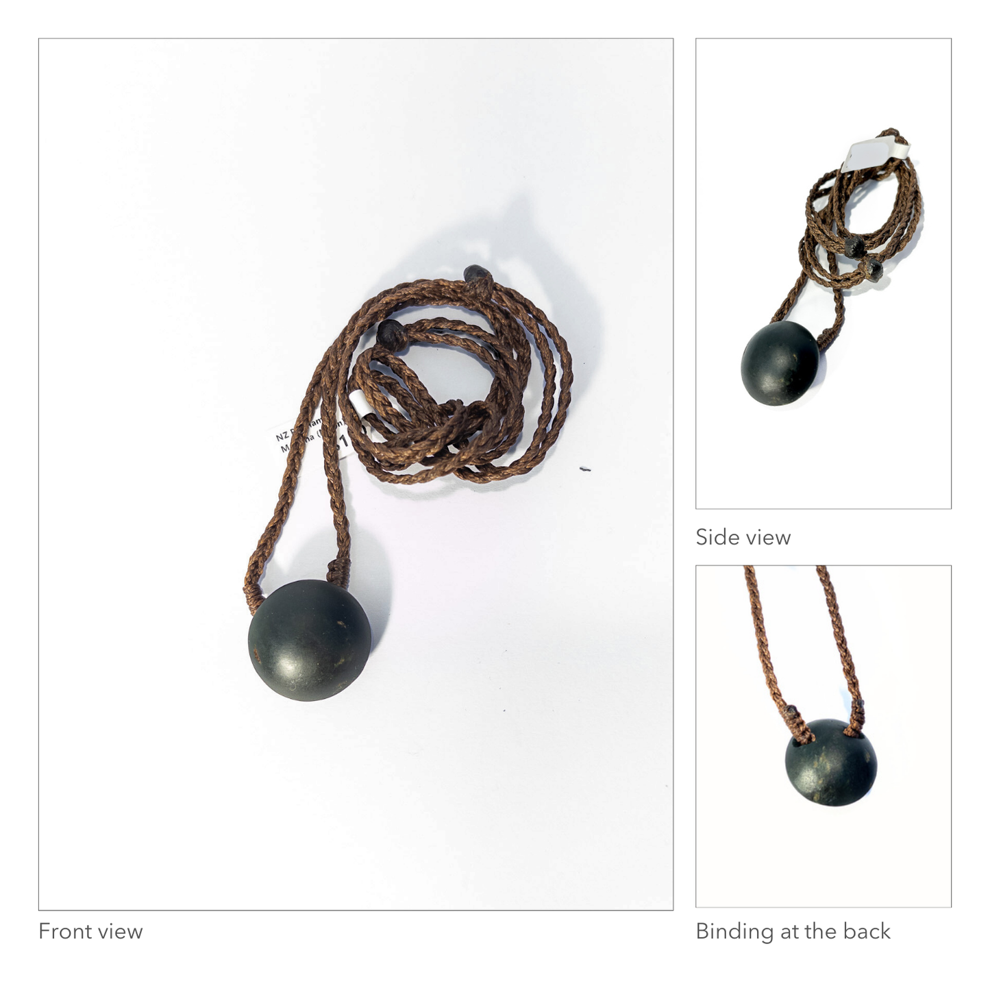 New Zealand Pounamu Marama Moon Pendant