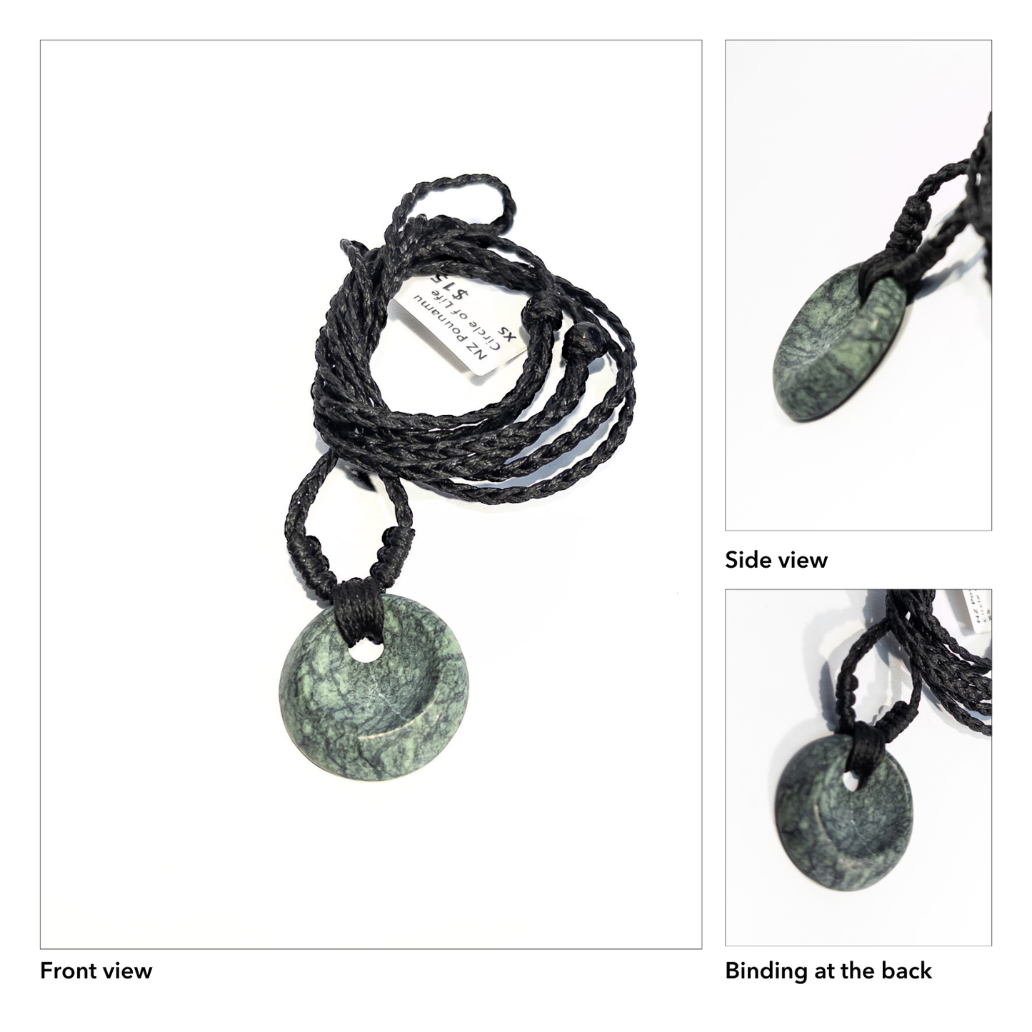 New Zealand Pounamu Circle of Life Pendant (Extra Small Size)