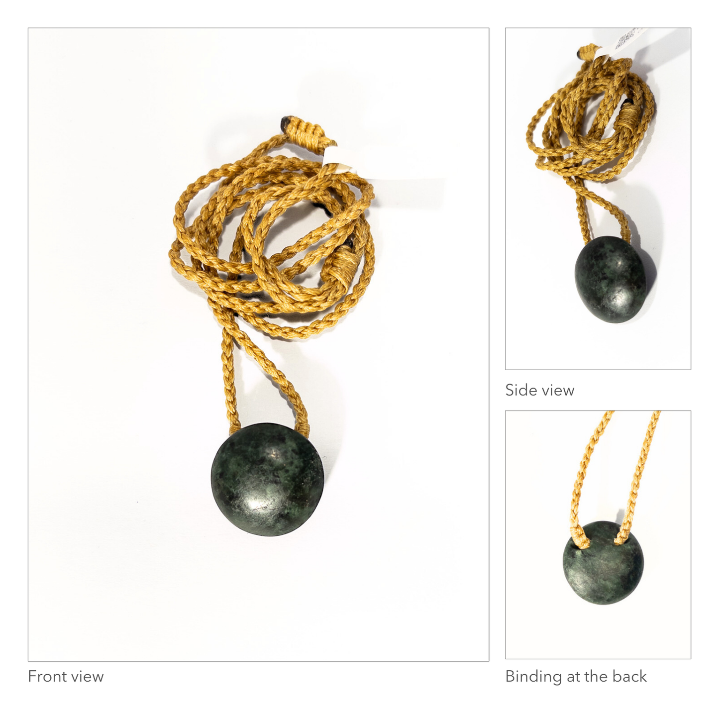 New Zealand Pounamu Marama Moon Pendant