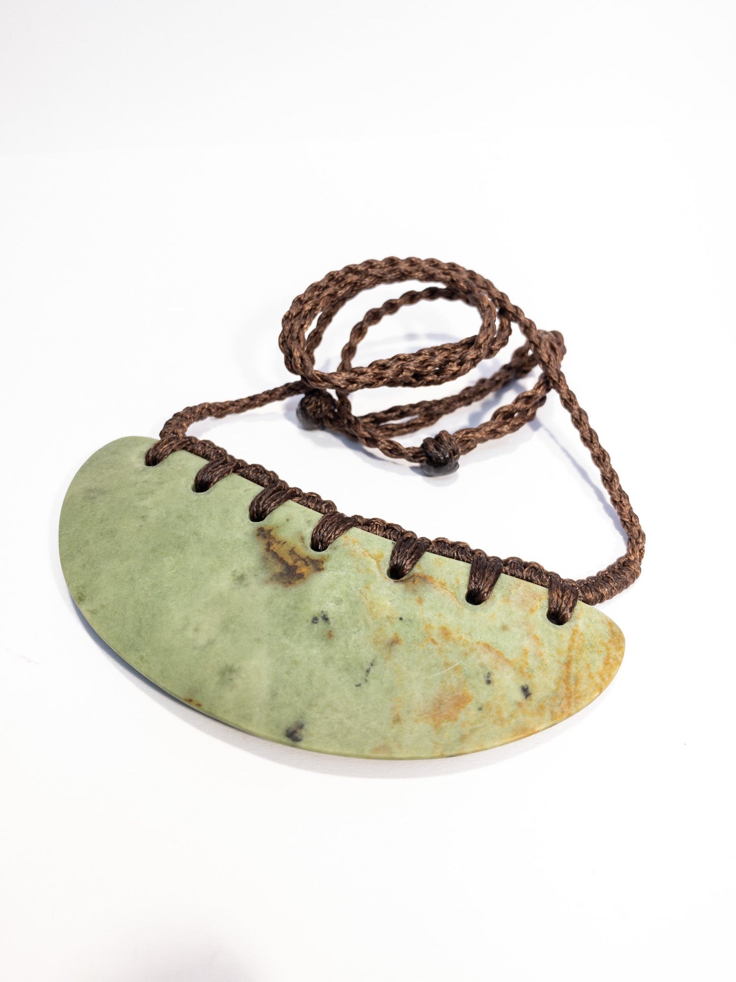 New Zealand Kokopu Pounamu Breastplate (Large)