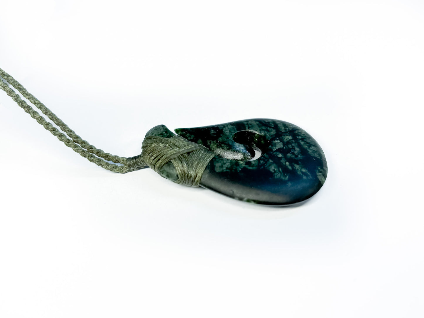 Hei Matau Small Large Takaka Pounamu Pendant