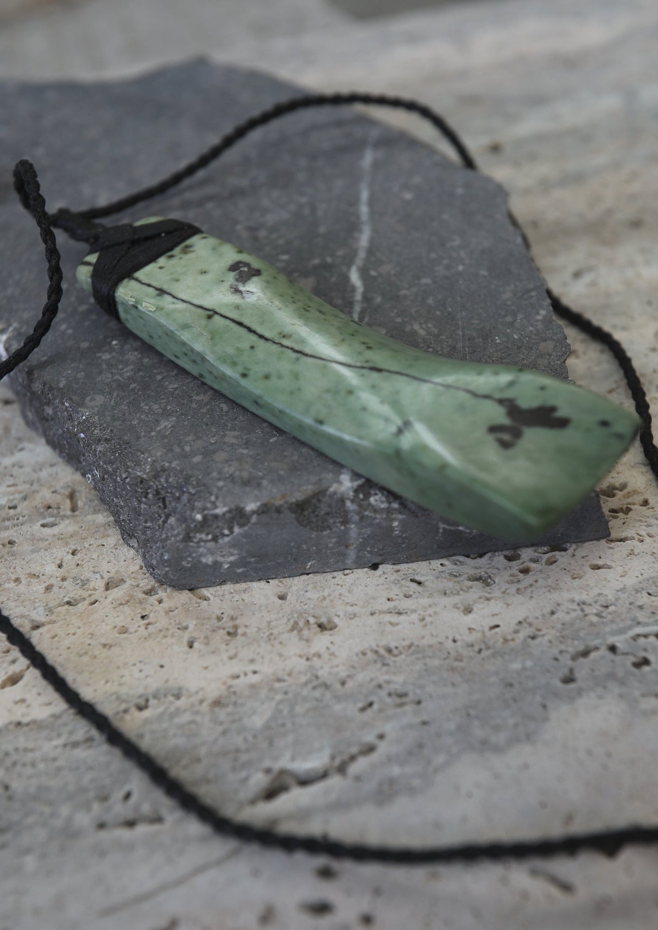 Hei Toki Pounamu Aotearoa New Zealnd Greenstone PAIR (1 of 2)