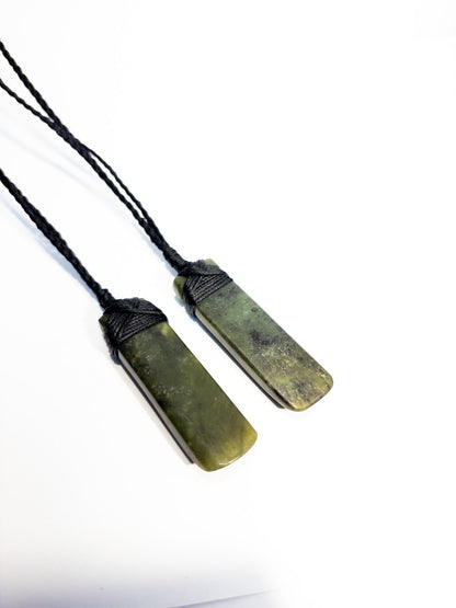 Medium Large New Zealand Pounamu Hei Toki Twin Set