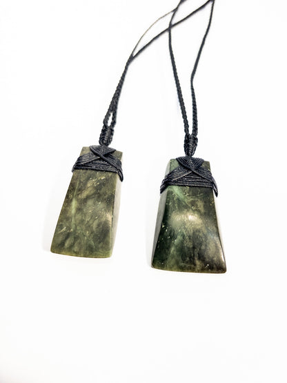 Small Large New Zealand Pounamu Hei Toki Twin Set