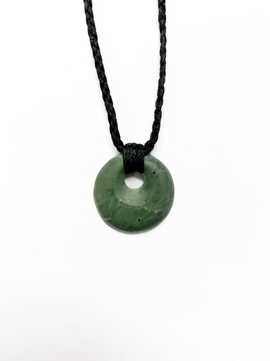 Mini Raukaraka Porowhita Pendant New Zealand Greenstone