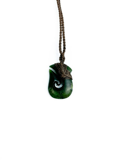 Hei Matau Extra Small Kawakawa Pounamu Pendant