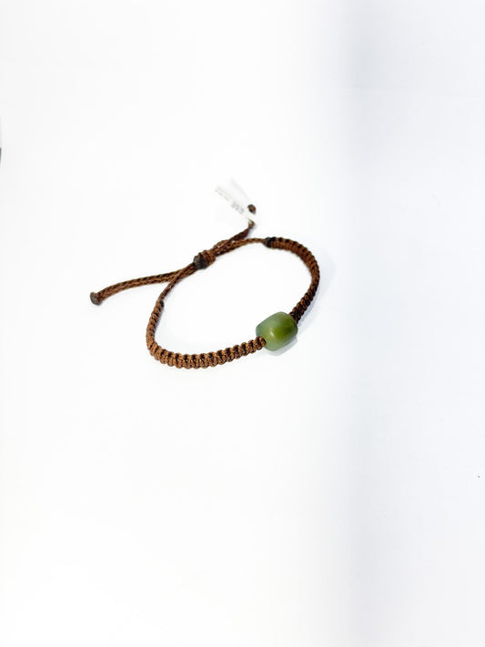 Pounamu Bracelet on white backdrop