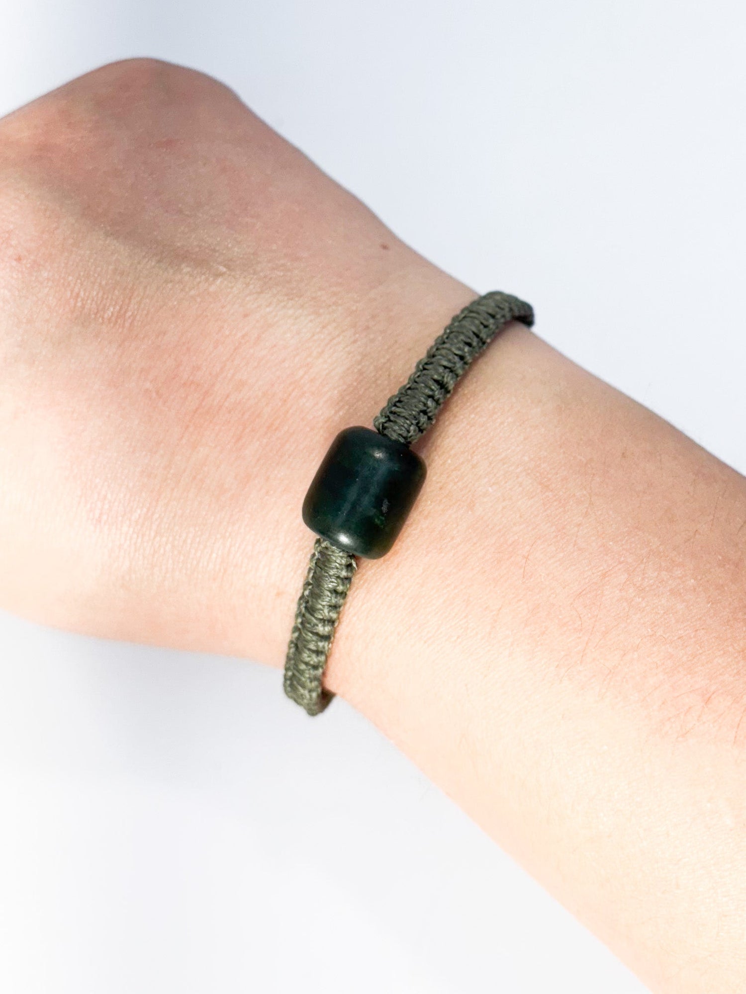 Pounamu Bracelet on white backdrop